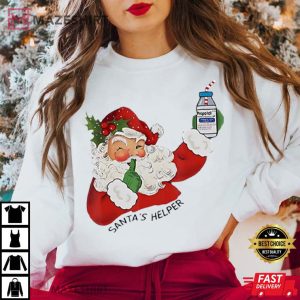 Santa's Helper ICU CRNA Propofol Pharmacist Nurse Christmas T Shirt (2)