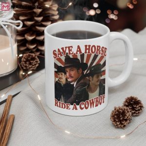 Pedro Pascal Save a Horse Ride a Cowboy Mug (2)