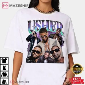 Usher Rapper 90s Vintage Style Gift For Fan T Shirt (4)