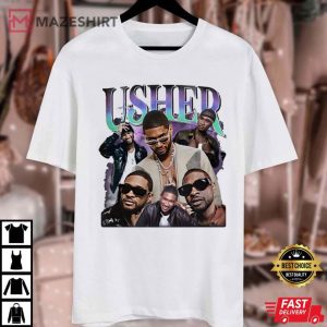 Usher Rapper 90s Vintage Style Gift For Fan T Shirt (2)