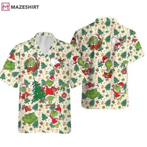 Grinch Christmas Tree The Grinch Movie Hawaiian Shirt (3)