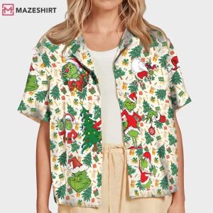 Grinch Christmas Tree The Grinch Movie Hawaiian Shirt (2)