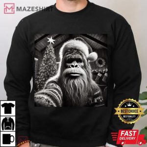 Funny Christmas Bigfoot Sasquatch T Shirt (3)