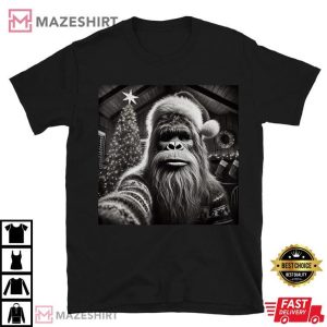 Funny Christmas Bigfoot Sasquatch T Shirt (4)