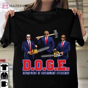 Funny DOGE Department Of Government Efficiency T Shirt (4)