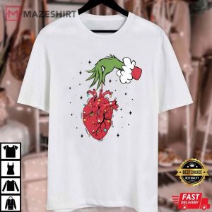 Cardiac Nurse Grinch Heart Funny Cardiology Christmas T Shirt (2)
