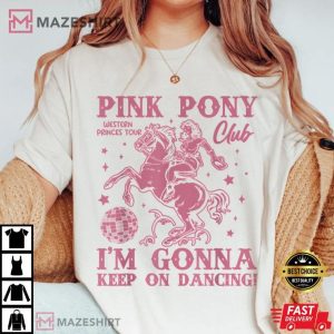Chappell Roan Pink Pony Club I'm Gonna Keep On Dancing Music T Shirt (1)