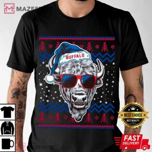 Buffalo Football Mascot Merry Christmas T Shirt (3)