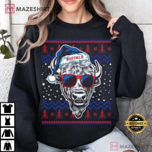 Buffalo Football Mascot Merry Christmas T Shirt (4)