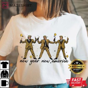 Trump 2025 New Year New America Happy New Year T Shirt (4)