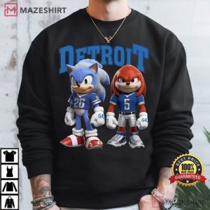 Detroit Lions Sonic And Knuckles T Shirt (2)