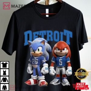 Detroit Lions Sonic And Knuckles T Shirt (3)