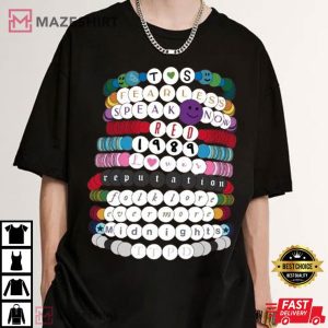 Taylor All Album The Eras Tour Beaded Bracelets T Shirt (4)