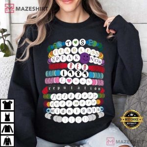 Taylor All Album The Eras Tour Beaded Bracelets T Shirt (1)