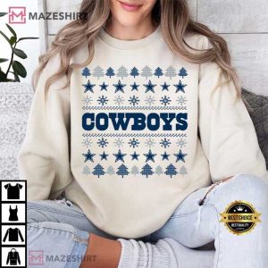Dallas Cowboys NFL Football Ugly Christmas T Shirt (1)