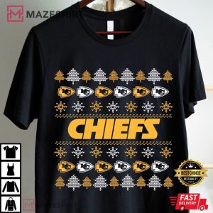 Kansas City Chiefs Ugly Christmas Football T Shirt (2)