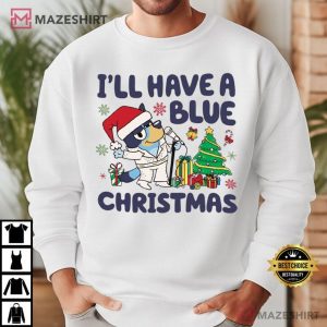 I'll Have A Blue Christmas Bluey Elvis Presley T Shirt (2)