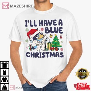 I'll Have A Blue Christmas Bluey Elvis Presley T Shirt (4)