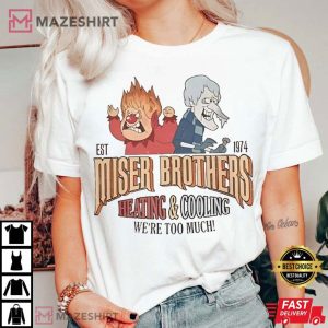 Miser Brothers Heating And Cooling Christmas Movie T Shirt (4)