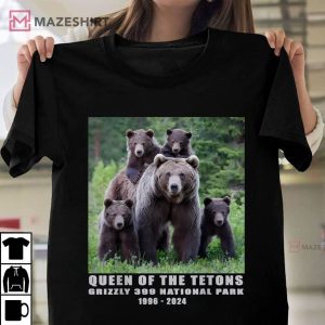 Grizzly 399 Queen Of The Tetons National Park 1996 – 2024 T-Shirt