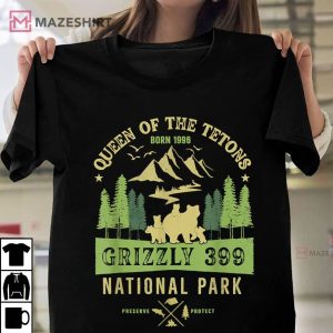 Grizzly 399 Queen Of The Tetons National Park Preserve T Shirt (2)