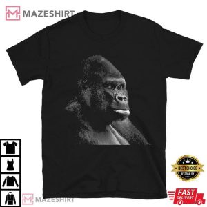 Gorilla Portrait Art T Shirt (2)