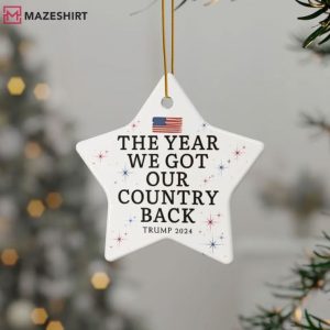 Trump 2024 We Got Our Country Back Ornament (2)