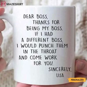 Funny Appreciation Gift For Boss Custom Office Mug