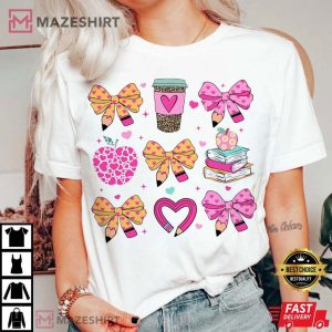 Teacher Coquette Valentine Gift T Shirt (4)