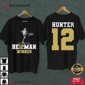 Travis Hunter 12 Heisman Winner Colorado Buffaloes T Shirt (2) Mazeshirt