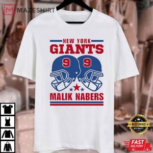 New York Giants Malik Nabers Helmet T Shirt (4)