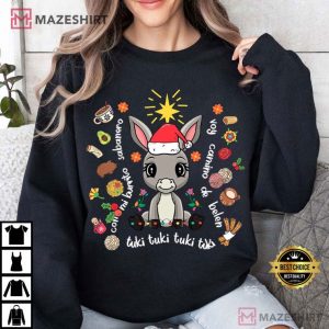 Tuki Tuki Donkey Feliz Navidad Mexican T Shirt (2)