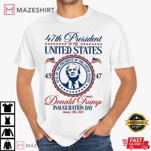Donald Trump Inauguration Day 47th US President 2025 T Shirt (4)