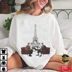 Eiffel Tower Harris Dickinson And Drew Starkey Actors On Actors T Shirt (2)