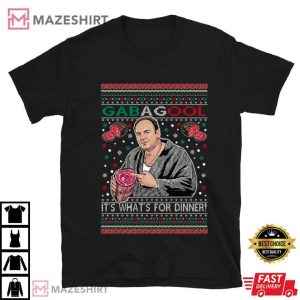 Gabagool It's What's For Dinner Tony Soprano Ugly Christmas Shirt (4)