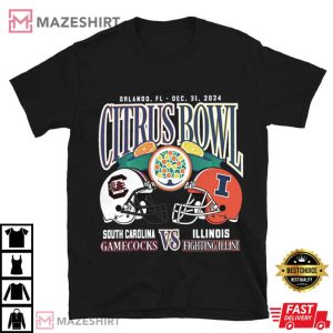Citrus Bowl South Carolina And Illinois Fighting 2024 Football T Shirt (3)