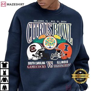 Citrus Bowl South Carolina And Illinois Fighting 2024 Football T Shirt (2)