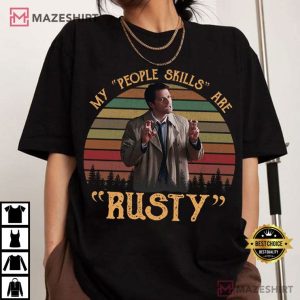 Castiel My People Skills Are Rusty Supernatural Movie Quote T Shirt (2)