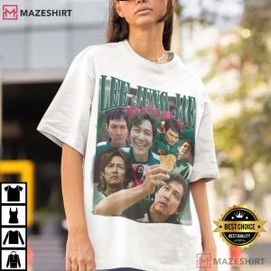 Lee Jung Jae Squid Game Player 456 Vintage T Shirt (3)