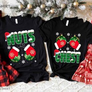 Chestnuts Matching Christmas Couples Shirts (2)
