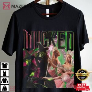 Wicked Elphaba And Glinda American Musical Film Fan Merch T Shirt (1)