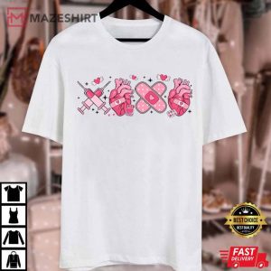 Cardiac Nurse XOXO Women Valentines Day T Shirt (1)