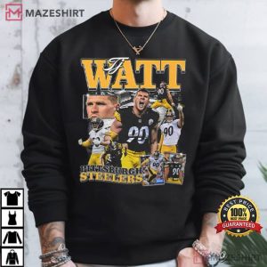 TJ Watt Pittsburgh Steelers NFL Vintage 90s T Shirt (4)
