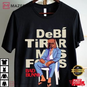 Benito Bad Bunny Debi Tirar Mas Fotos El Conejo Malo Album T Shirt (1)
