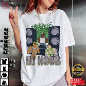 DJ Noob Roblox Minecraft Game Funny T Shirt (3)