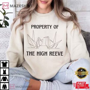 Property Of The High Reeve Paper Crane Dramione Manacled Bookish T Shirt (2)