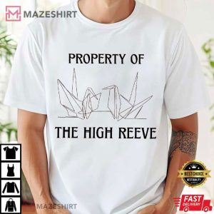 Property Of The High Reeve Paper Crane Dramione Manacled Bookish T Shirt (3)