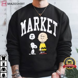 Snoopy And Charlie Brown Market Peanuts T Shirt (1)