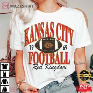 Kansas City Chiefs Red Kingdom KC Football T Shirt (1)