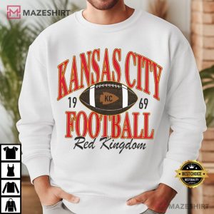 Kansas City Chiefs Red Kingdom KC Football T Shirt (2)